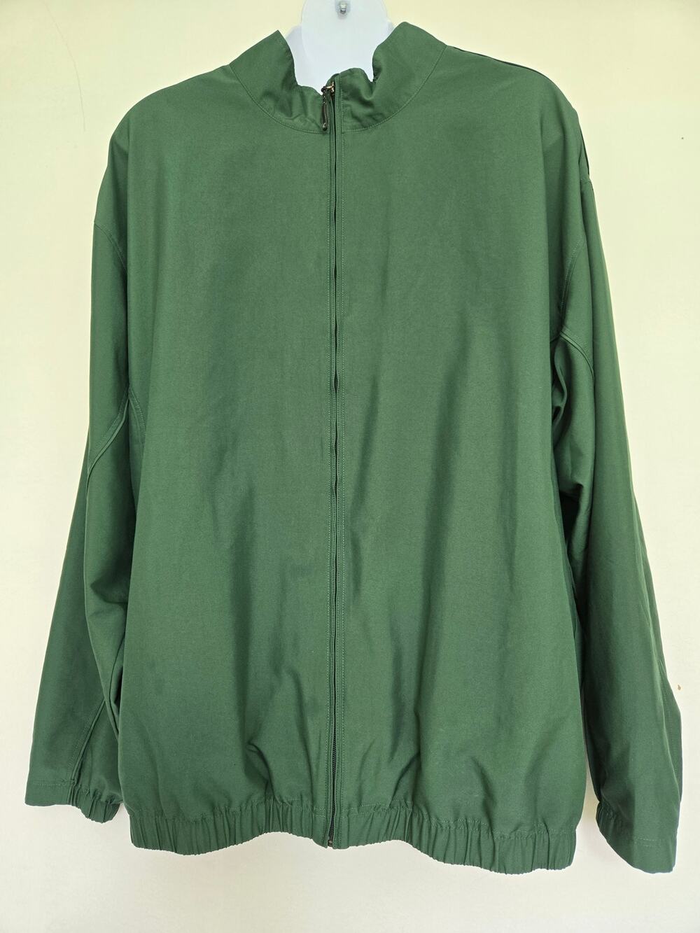 Cutter & Buck Men's 4X Tall Wind Tec Green Jacket With Pockets Windbreaker